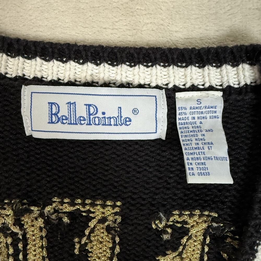 VTG Wake Forest Demon Deacons Belle Pointe Knit Cardigan Sweater Adult Size S - Picture 4 of 7